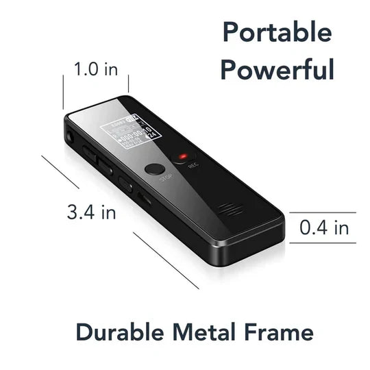 Digital Voice Recorder Voice-Activated Noise Reduction 35-Hour Battery