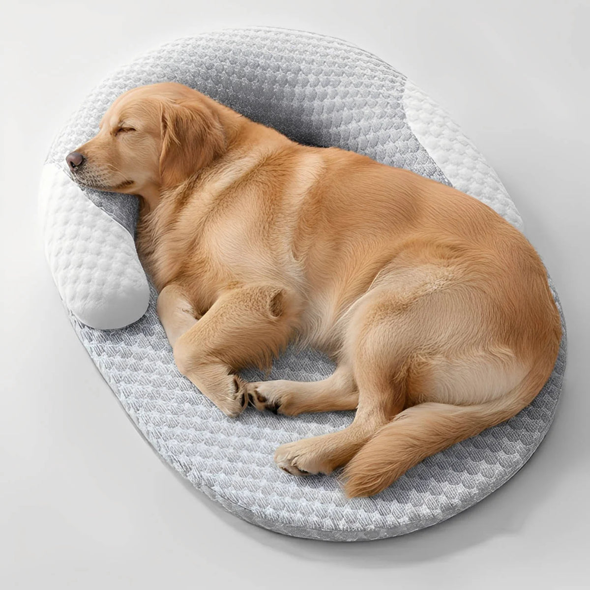 Dog Bed Cooling Orthopedic Neck Support Waterproof Non-Slip Base