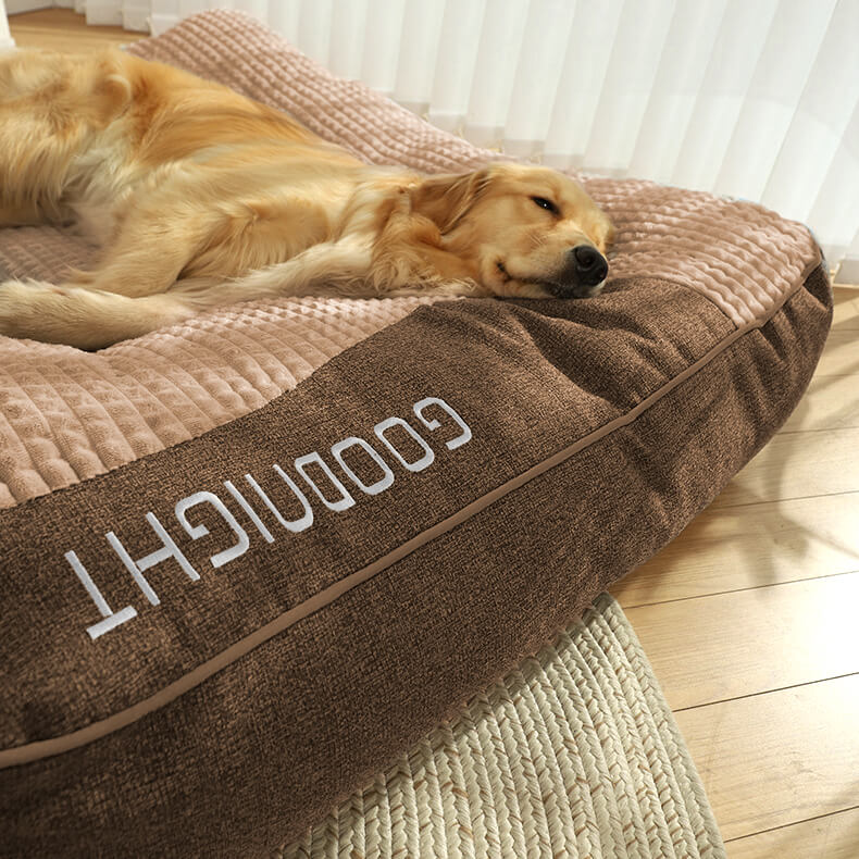 Dog Bed Orthopedic Raised Edges Removable & Machine-Washable Cover