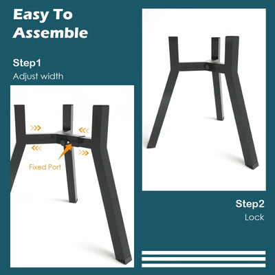 Dog Bowl Stand Elevated Adjustable Width Foldable Metal