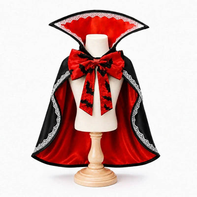 Dog Cape Stand-Up Collar Breathable Polyester & Adjustable Straps