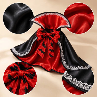 Dog Cape Stand-Up Collar Breathable Polyester & Adjustable Straps