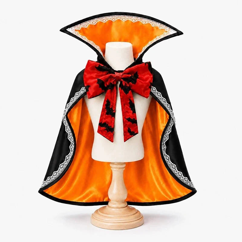 Dog Cape Stand-Up Collar Breathable Polyester & Adjustable Straps