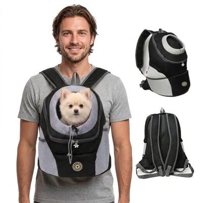 Dog Carrier Backpack Padded With Integrated Safety Harness
