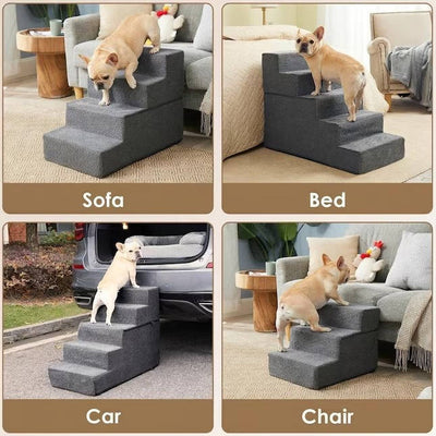 Dog & Cat Stairs 4-Step Non-Slip Washable Cover