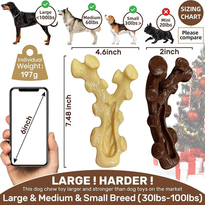 Dog Chew Toys Heavy-Duty Nylon Textured Grooves