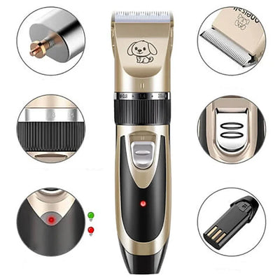 Dog Clippers Cordless Quiet Stainless Steel Blades