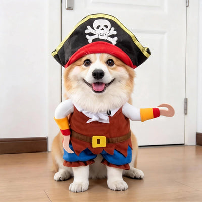 Dog Costume 3D Skeleton Illusion Padded Arms