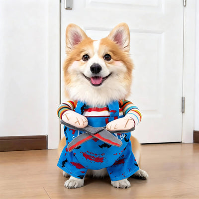 Dog Costume 3D Skeleton Illusion Padded Arms