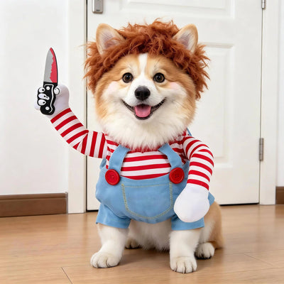 Dog Costume 3D Skeleton Illusion Padded Arms