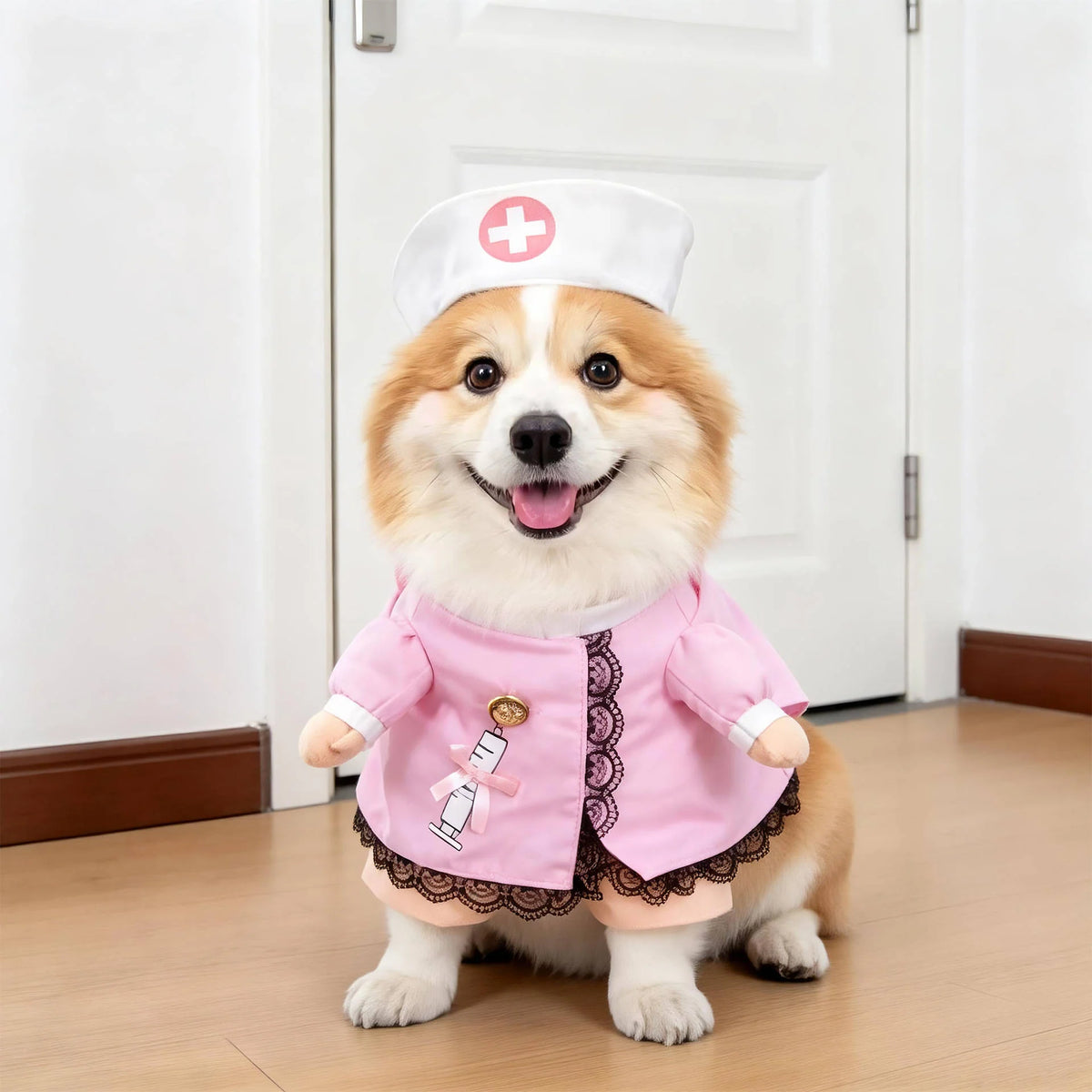 Dog Costume 3D Skeleton Illusion Padded Arms