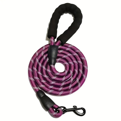 Dog Leash Reflective Padded Handle Double Rope Construction