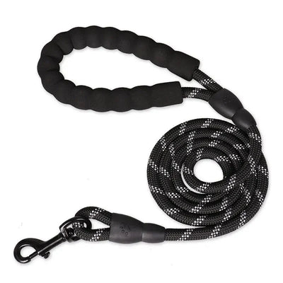 Dog Leash Reflective Padded Handle Double Rope Construction