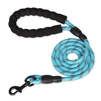 Dog Leash Reflective Padded Handle Double Rope Construction