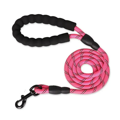 Dog Leash Reflective Padded Handle Double Rope Construction