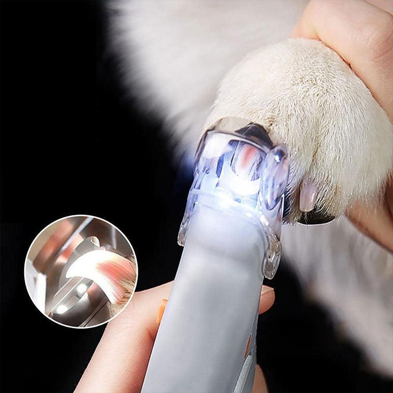 Dog Nail Clippers LED Safety Guard & Non-Slip Handles