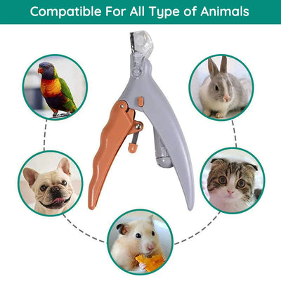 Dog Nail Clippers Stainless Steel Blade Built-In LED