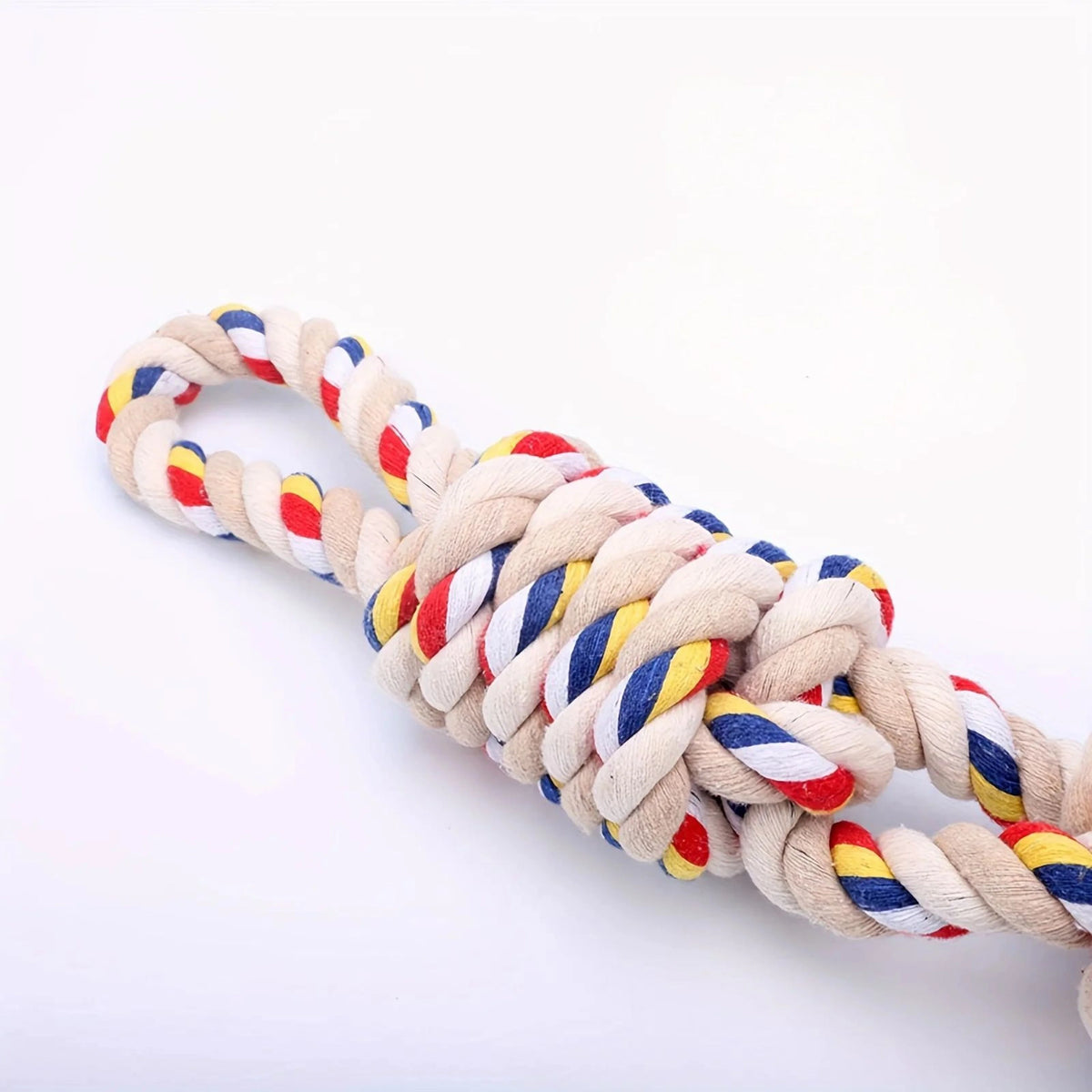 Dog Rope Toy Natural Cotton Dental Cleaning & Tug Play