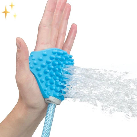Dog Shower Glove One-Step Wash & Brush
