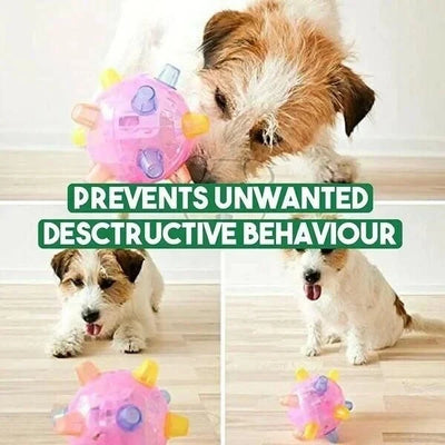 Dog Toy Touch-Activated Jumping Pet-Safe