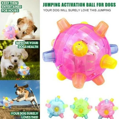 Dog Toy Touch-Activated Jumping Pet-Safe