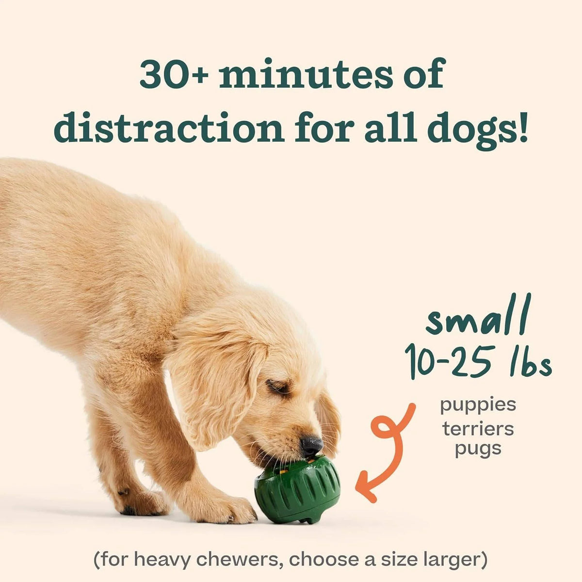 Dog Treat Ball Controlled Dispensing Natural Rubber