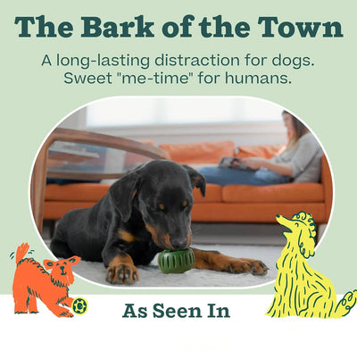 Dog Treat Ball Controlled Dispensing Natural Rubber
