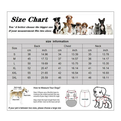Dog Winter Coat Water-Resistant Thermal Lining Reflective Strips