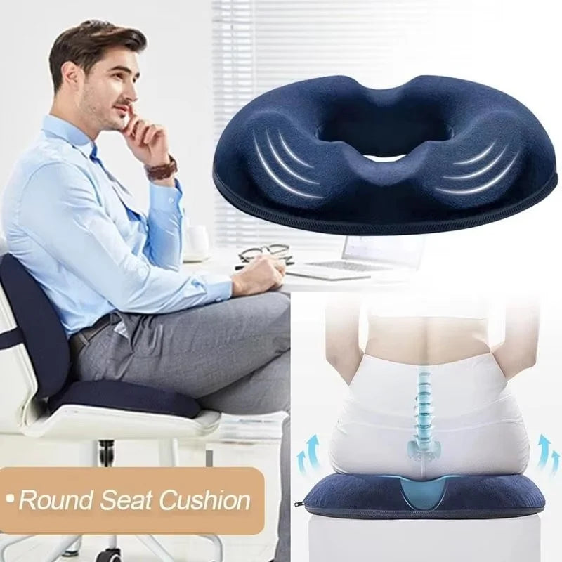 Donut Seat Cushion High-Density Memory Foam Pressure Relief