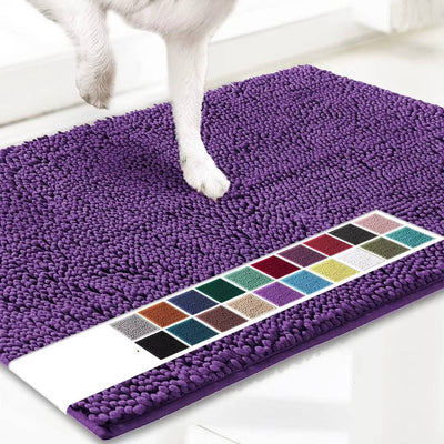 Door Mat Chenille Microfiber Highly Absorbent Non-Slip Backing