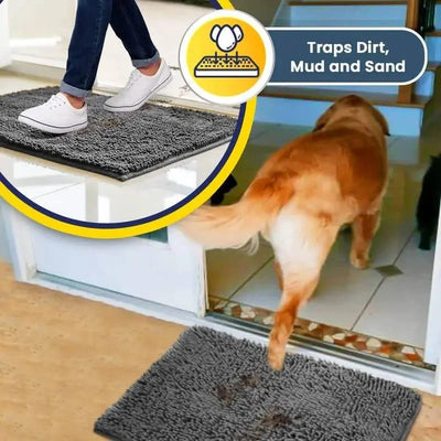 Door Mat Chenille Microfiber Highly Absorbent Non-Slip Backing