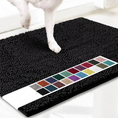 Door Mat Chenille Microfiber Highly Absorbent Non-Slip Backing