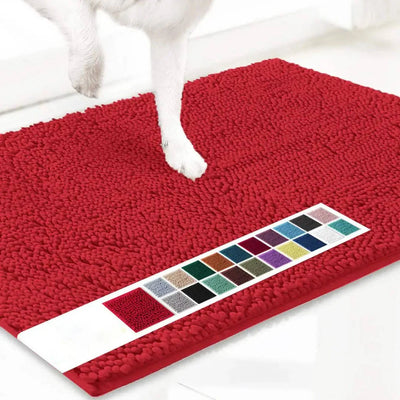 Door Mat Chenille Microfiber Highly Absorbent Non-Slip Backing