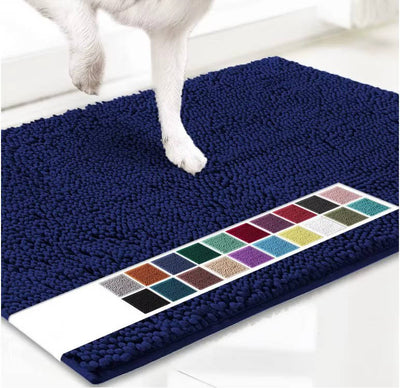 Door Mat Chenille Microfiber Highly Absorbent Non-Slip Backing