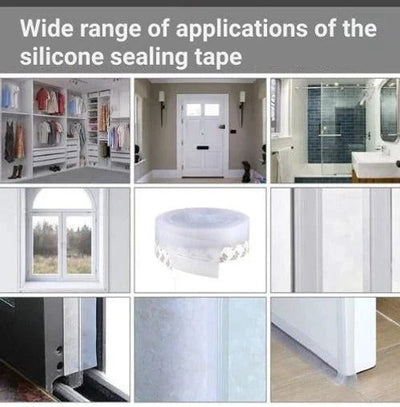 Door & Window Seal Strip Flexible Peel-and-Stick Draft Barrier