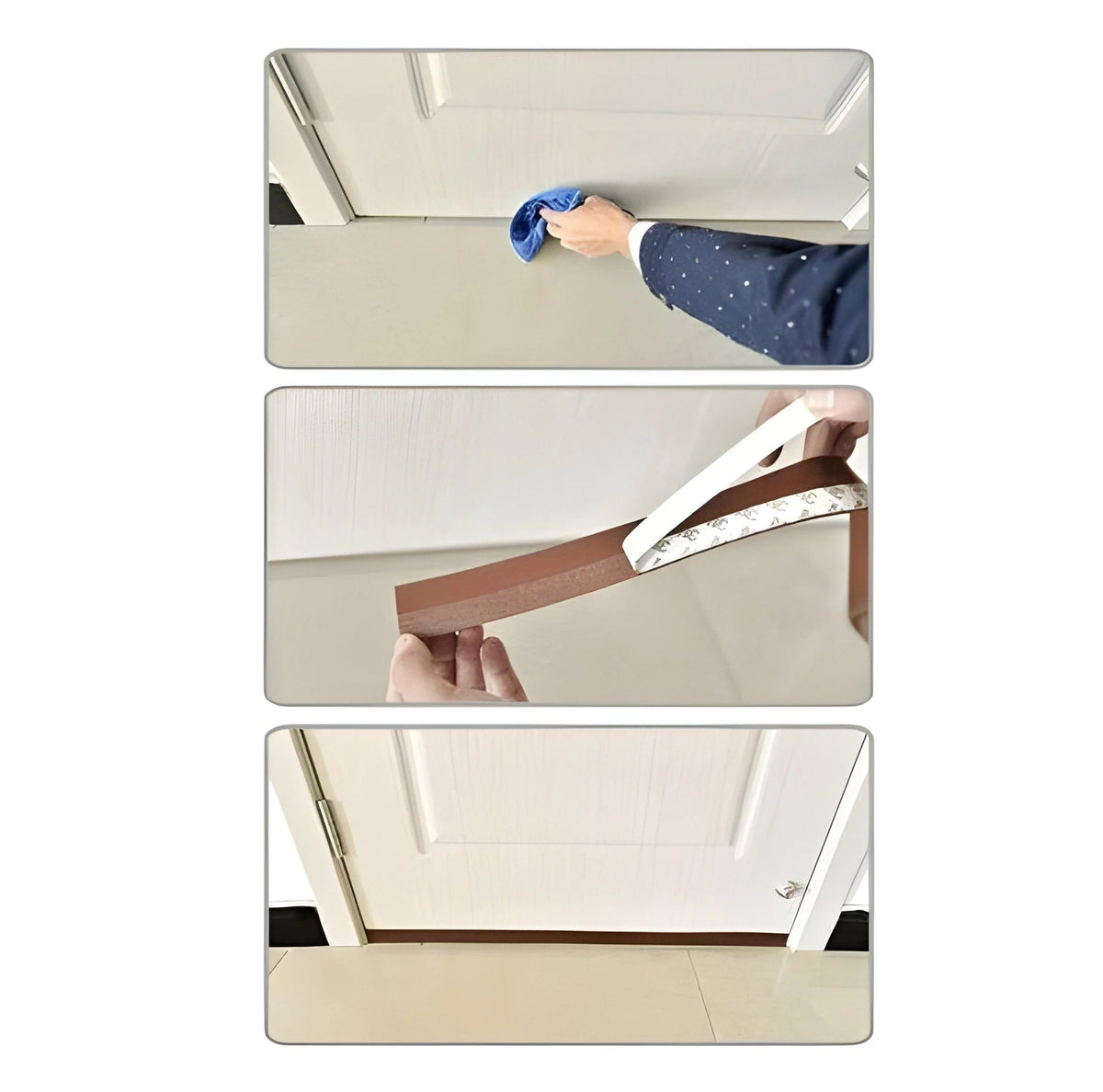 Door & Window Seal Strip Flexible Peel-and-Stick Draft Barrier