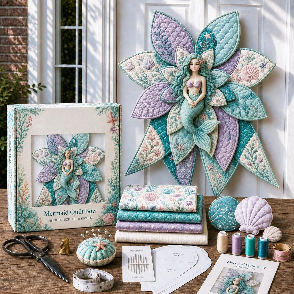 Door Wreath Sewing Kit Forest Fox Complete Beginner-Friendly