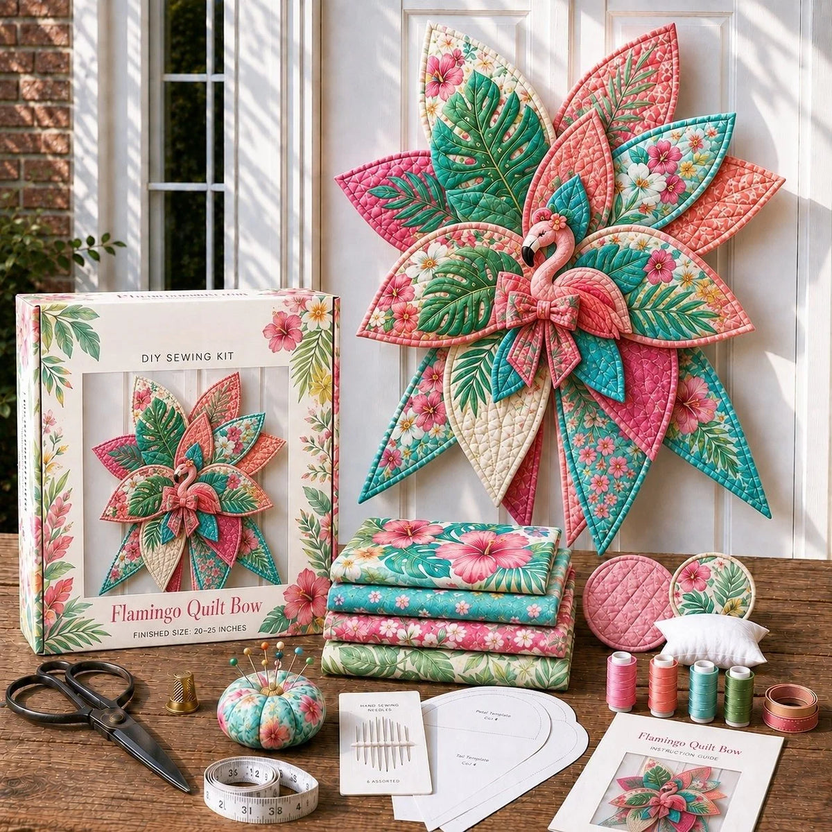 Door Wreath Sewing Kit Forest Fox Complete Kit