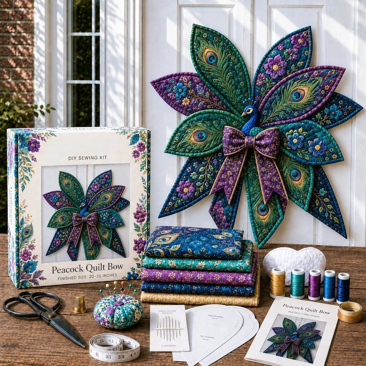 Door Wreath Sewing Kit Forest Fox Complete Kit