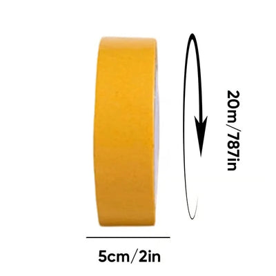 Double-Sided Tape Tear-Resistant Fabric Residue-Free 20m Roll