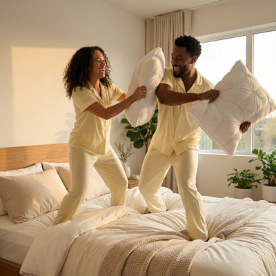 Down Pillow Hotel-Soft Goose Down Breathable Cotton Cover