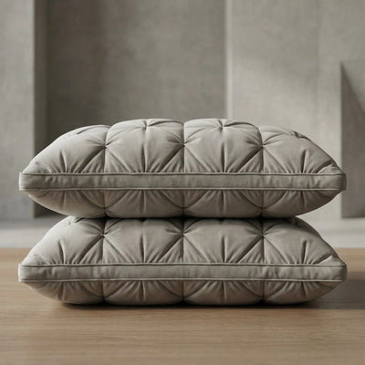 Down Pillow Hotel-Soft Goose Down Breathable Cotton Cover