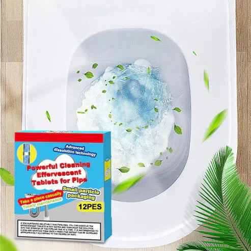 Drain Cleaner Tabs Fizzy Deep Clean 12 Pack