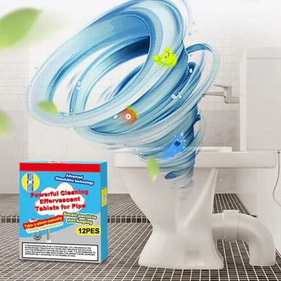 Drain Cleaner Tabs Fizzy Deep Clean 12 Pack