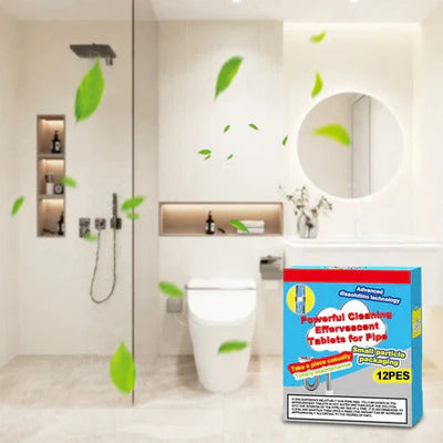 Drain Cleaner Tabs Fizzy Deep Clean 12 Pack