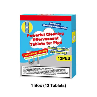 Drain Cleaner Tabs Fizzy Deep Clean 12 Pack