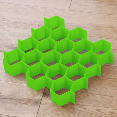 Drawer Organizer Modular Honeycomb Tool-Free Assembly