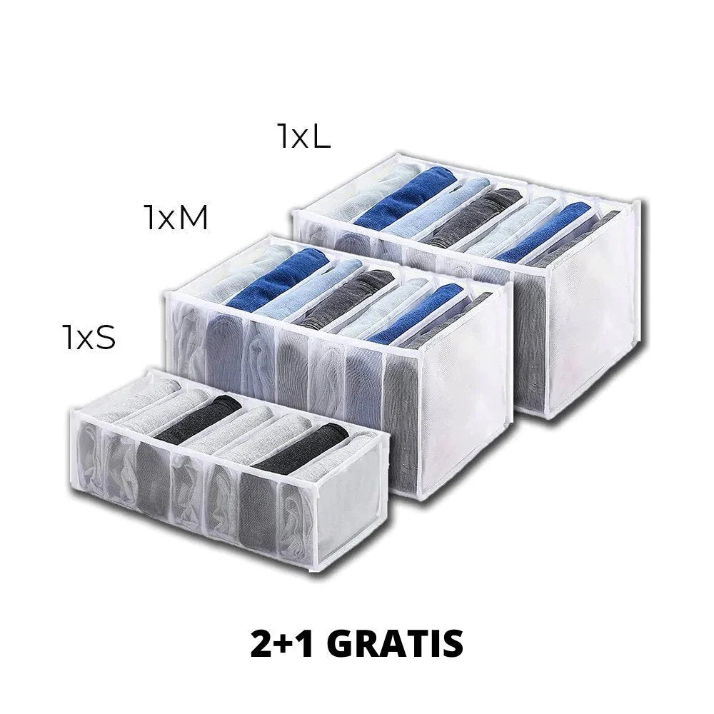 Drawer Organizer Seven Compartments Washable Reinforced Edges