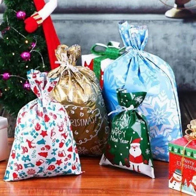 Drawstring Gift Bags Reusable & Tear-Resistant 15 Pack