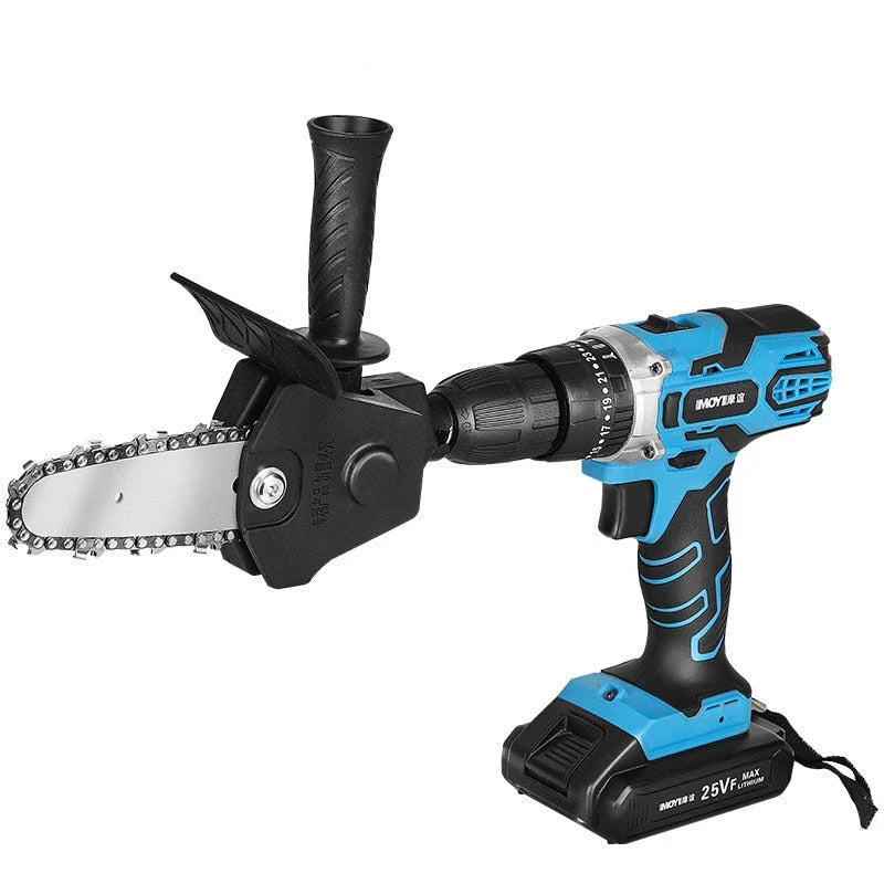 Drill Chainsaw Attachment 4 Inch Tungsten Chain Lightweight